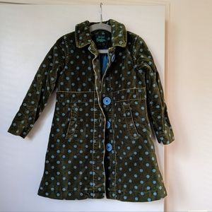 MINI BODEN - Velvet polkadot coat - 2-3 yr